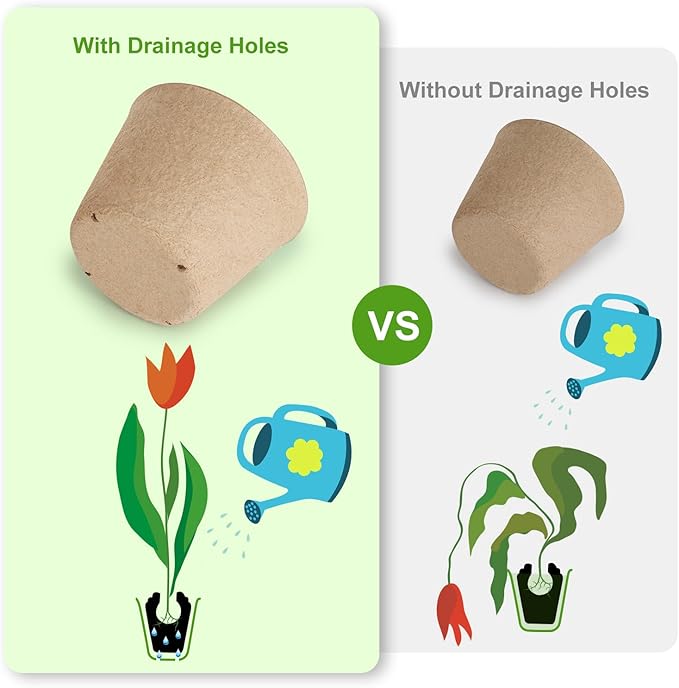132 Pack Organic Peat Pots, 4 Inch Nursery Pot, Round Plant Seedling Pots - Image 5