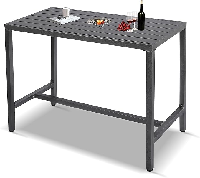 Outdoor Bar Table, Patio Console Pub Height Table by Sumshadow