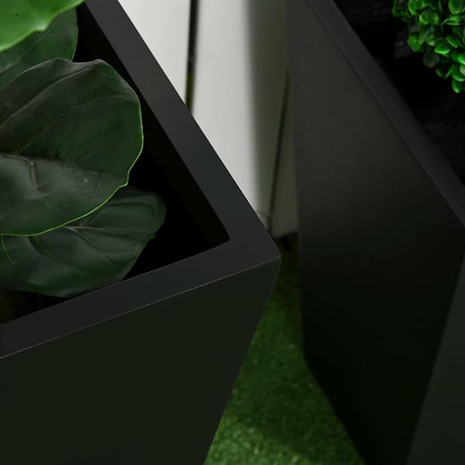 Outsunny 2-Pack Outdoor Planter Set, Flower Pots - Image 6