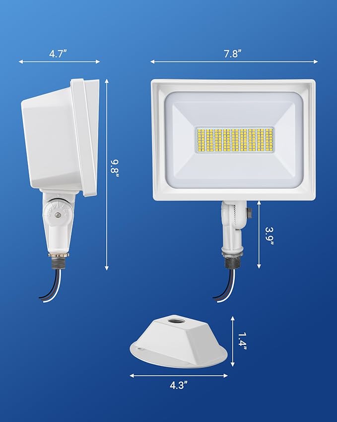 DEWENWILS 65W LED Flood Light Outdoor, 6670 LM Super Bright IP65 Waterproof - Image 6