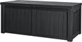 Devoko 120 Gallon Resin Deck Box Waterproof Indoor Outdoor Storage Box Lockable by DEVOKO