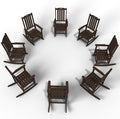 Oversized Rocking Chair Set of 8, Outdoor Rocking Chair by THOEOE