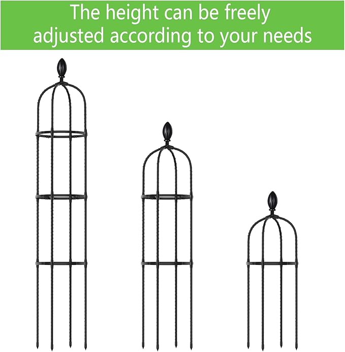 2 Pack 5Ft Tall Garden Obelisk Trellis - Image 4