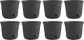 Suncast 8 Pack 14" x 12" Round Resin Decorative Weatherproof Outdoor Hideaway by Suncast