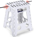Delxo 16 Inch Folding Step Stool, Portable Collapsible Step Stool by Delxo