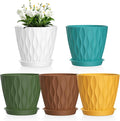 6 inch Plant Pots, Plastic Planters by Meowell