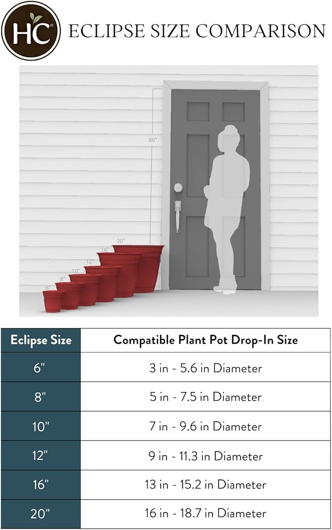 The HC Companies Eclipse Round Planter - Image 5