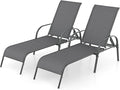 Giantex 2 Pack Patio Lounge Chair, Outdoor Chaise Lounge by Giantex