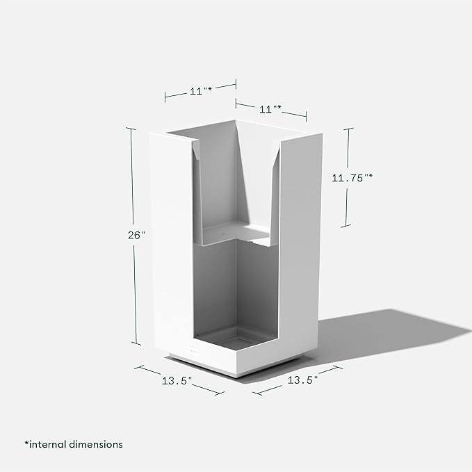 Veradek Block Series Pedestal Planter - Image 3