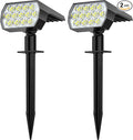 Solar Spot Lights Outdoor Waterproof IP65, 2-in-1 Solar Landscaping Spotlights by FratinkSolarLights