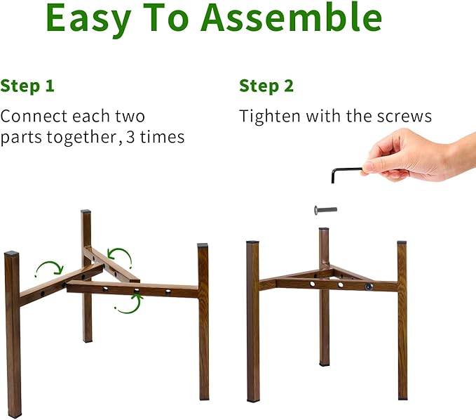 Airpark Adjustable Plant Stand Indoor, Metal Mid Century Modern Plants Stands - Image 6