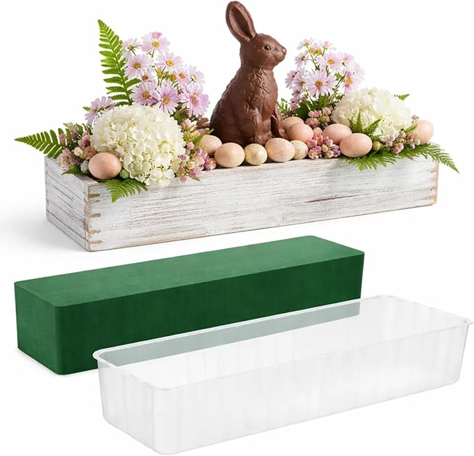 Dandat 1 Set Wood Boxes for Centerpieces 16x4 Inch Rectangle Wooden Planter Box by Dandat