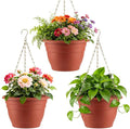 Hanging Planters 11 Inch, Self Watering Hanging Basket by RooTrimmer