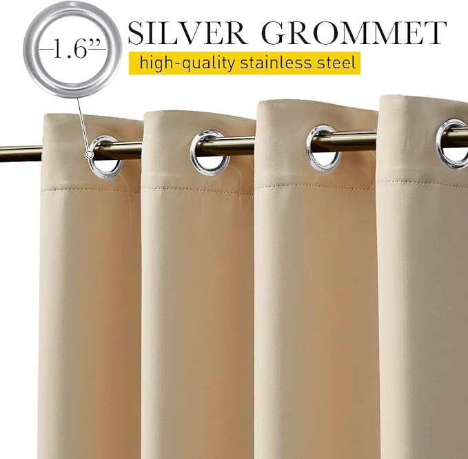 NICETOWN 2 Panels Outdoor Curtains - Image 2