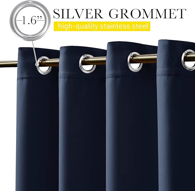 NICETOWN 2 Panels Weighted Outdoor Curtains - Image 3