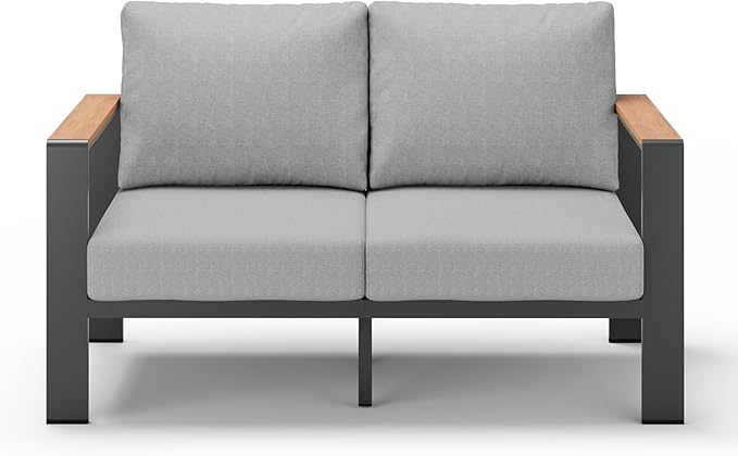 Aluminum Outdoor Patio Furniture Loveseat, All Weather Patio Conversation Sets by ComfCove