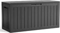 EasyUp 80 Gallon Resin Deck Box Storage Outdoor Waterproof Boxes Lockable UV by EASYUP