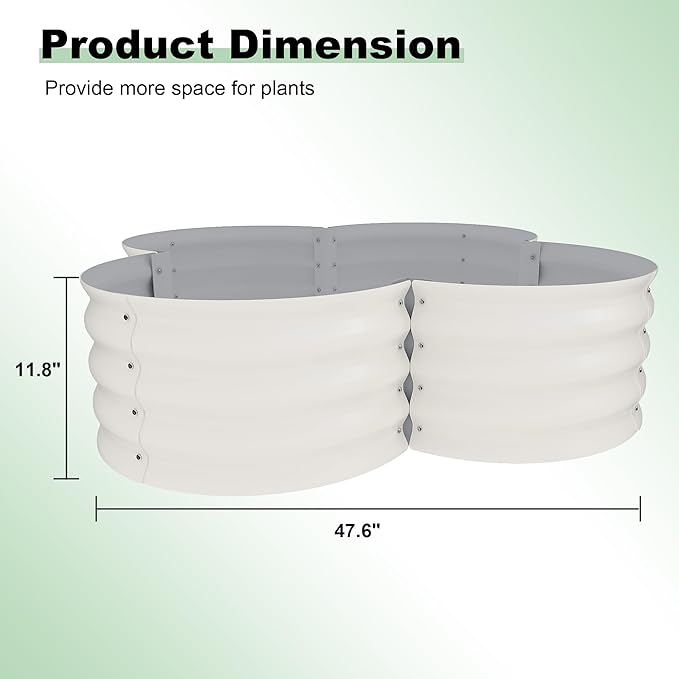Garvee 2 Pack Galvanized Raised Garden Bed, Outdoor Planter Box - Image 7