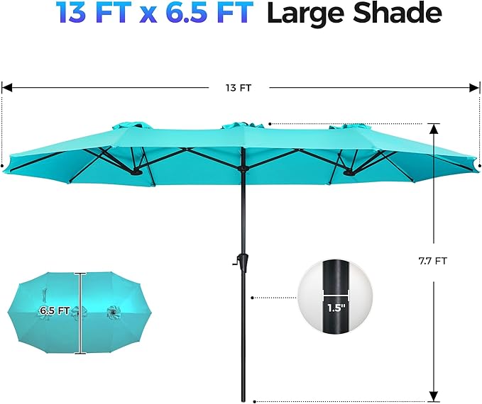 SUPERJARE 13FT Outdoor Umbrella - Image 7