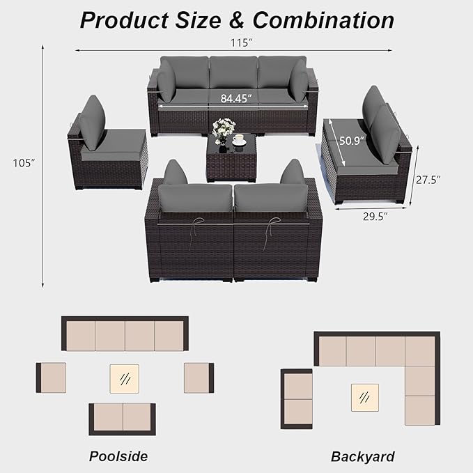 ALAULM Patio Furniture Set - Image 6