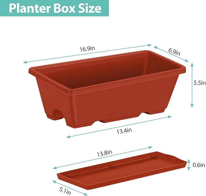 YBING Elevated Garden Bed with Wheels Outdoor 42x17x30in Elevated Raised - Image 4