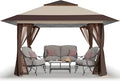 CROWN SHADES 13x13 Pop Up Gazebo, Canopy Tent, Gazebos on Clearance by CrownShades
