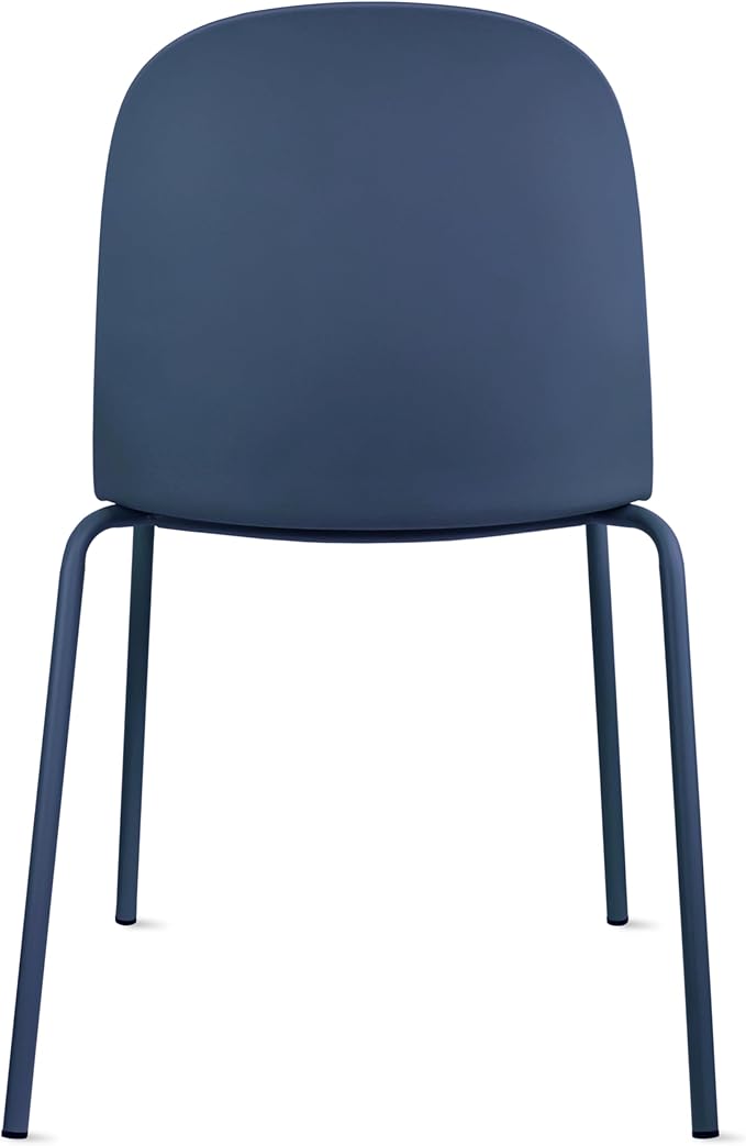 2xhome Parent Modern Stackable Armless Dining Chair | Plastic Shell Seat - Image 7