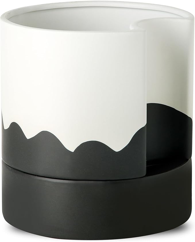 Nihow Self Watering Plant Pot: 8 Inch Ceramic Planter by Nihow