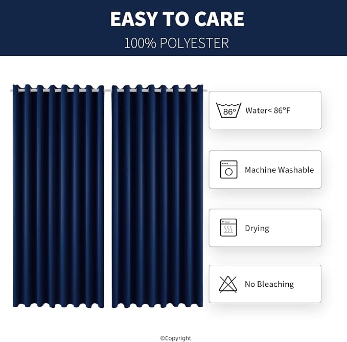 Outdoor Patio Curtain Waterproof Darkening Thermal Insulated Indoor Curtains - Image 6