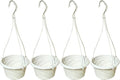VIDELLY 4 Pieces Plastic Hanging Planters, 5.9 in Dia x 3.54 in H, Small Flower by VIDELLY