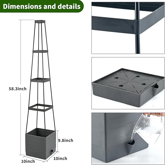 2 Pack Raised Garden Bed, Planter Boxes - Image 3