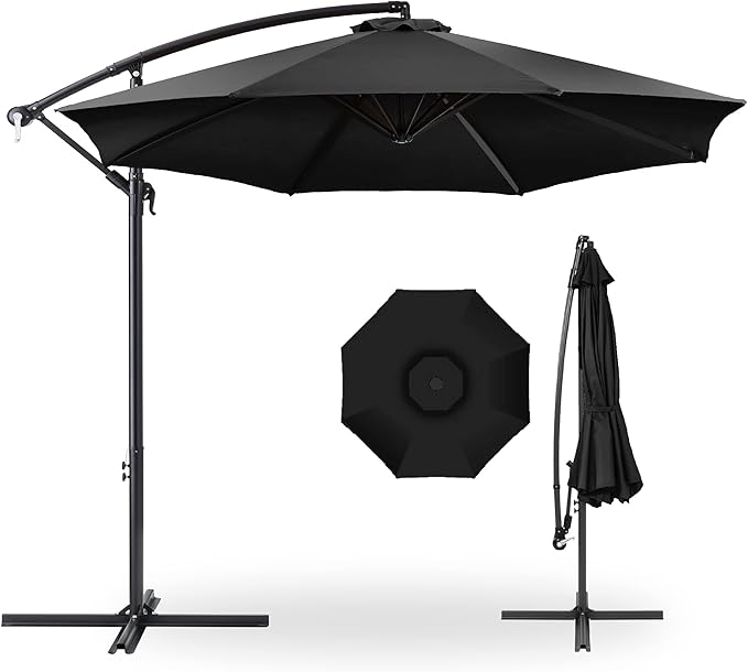 Best Choice Products 10ft Offset Hanging Market Patio Umbrella w/Easy Tilt by BestChoiceProducts