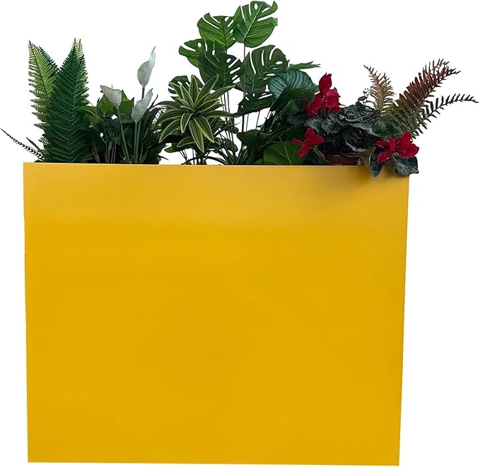 38" L x 13" W x 30" H Metal Tall Rectangular Planter by MinCHI257