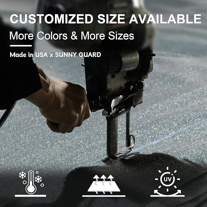 SUNNY GUARD Sun Shade Sail 20' X 26' Rectangle Dark Grey UV Block Sunshade - Image 8