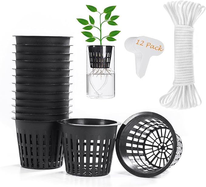 ORIMERC 12 Pack 3 inch Net Cups Pots by OrimercGarden