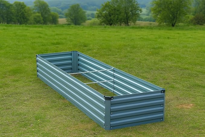 2 Pack 8x2x1FT Galvanized Raised Garden Bed Kit, Outdoor Metal Planter Box - Image 2