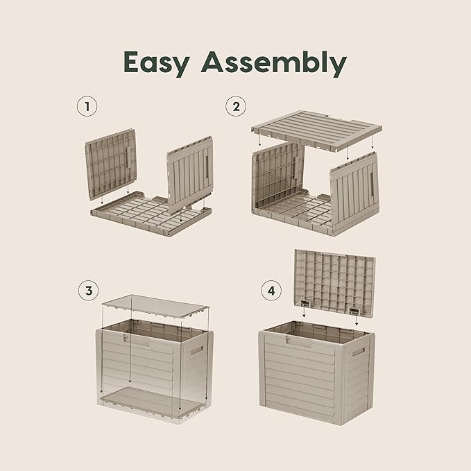 IRIS USA 35-Gallon Outdoor Deck Delivery Storage Box, Lockable & UV-Protected - Image 2