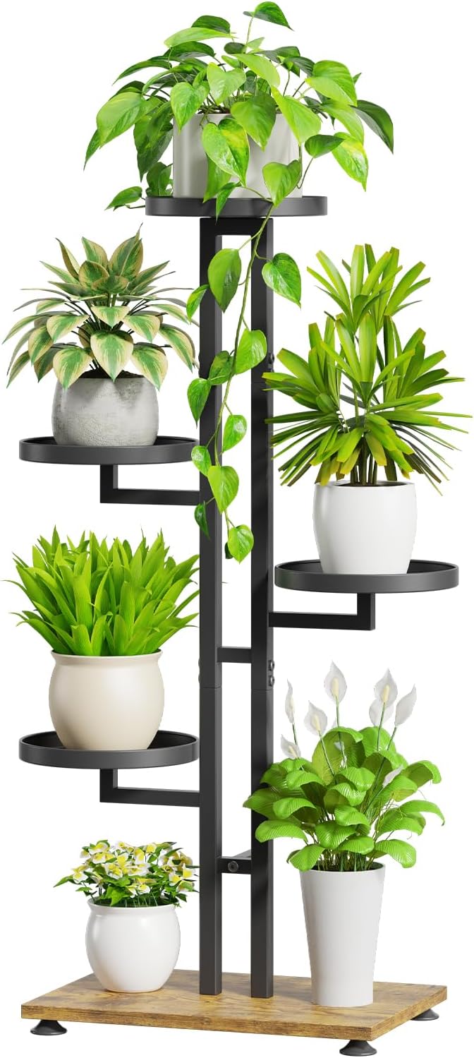 iDavosic.ly 4 Tier Plant Stand Indoor Outdoor, Tiered Corner Multiple Flower by iDavosicly