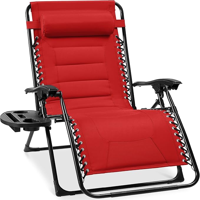 Best Choice Products Oversized Padded Zero Gravity Chair, Folding Outdoor Patio by BestChoiceProducts