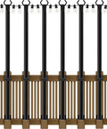 AILBTON 6 Pack 5Ft String Light Poles, Light Poles by AILBTON