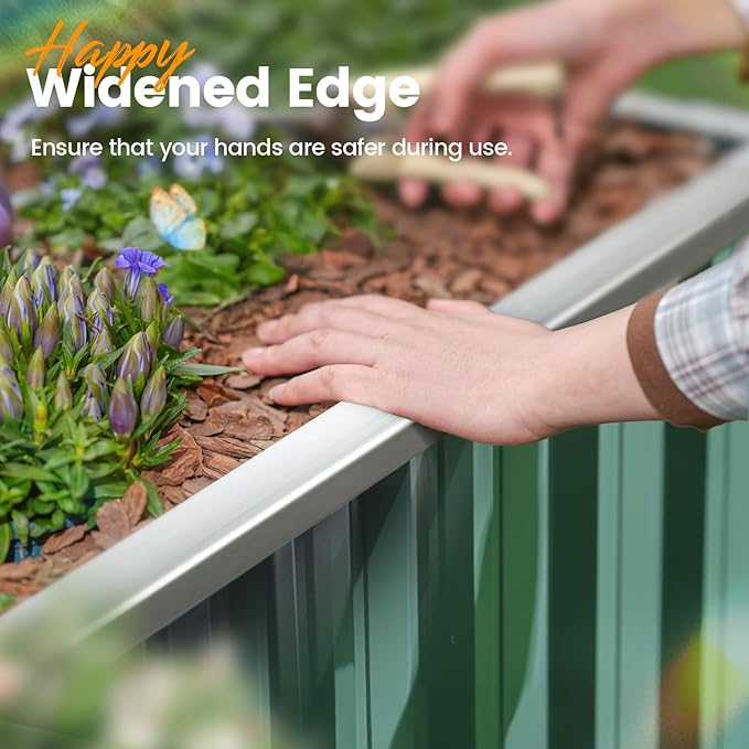 KING BIRD 101" x 36" x 24" Galvanized Raised Garden Bed 2 Installation Methods - Image 6