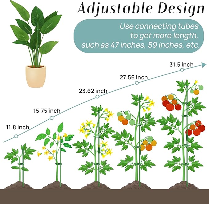Plant Stakes, Garden Stake Pole - Image 4