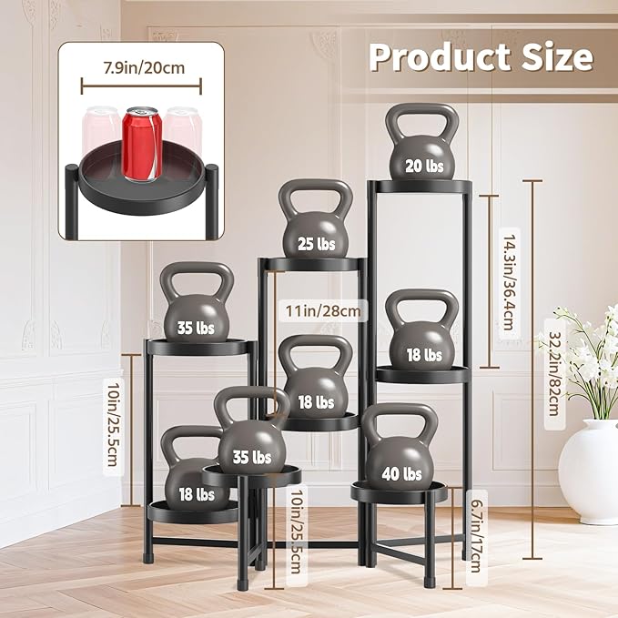 LASZOLA 8 Tiered Folding Tall Plant Stand Indoor - Image 6