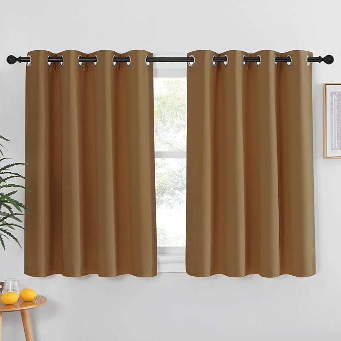 NICETOWN Kitchen Short Blackout Curtain and Drape by NICETOWN