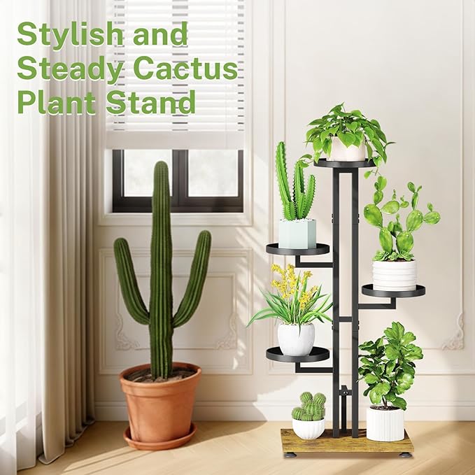 iDavosic.ly 4 Tier Plant Stand Indoor Outdoor, Tiered Corner Multiple Flower - Image 6