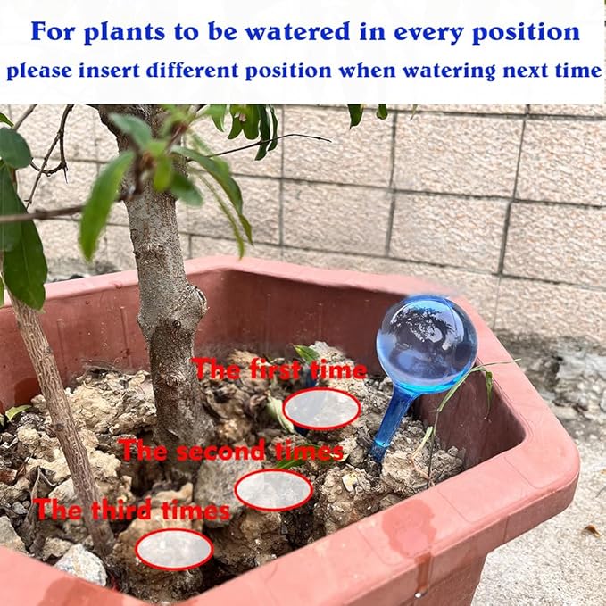 MOONSOUND Small Plant Watering Globes, Plant Waterer Self Watering Bulbs - Image 7