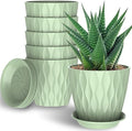6 Pack 7 Inch Indoor Plant Pots by Unknown