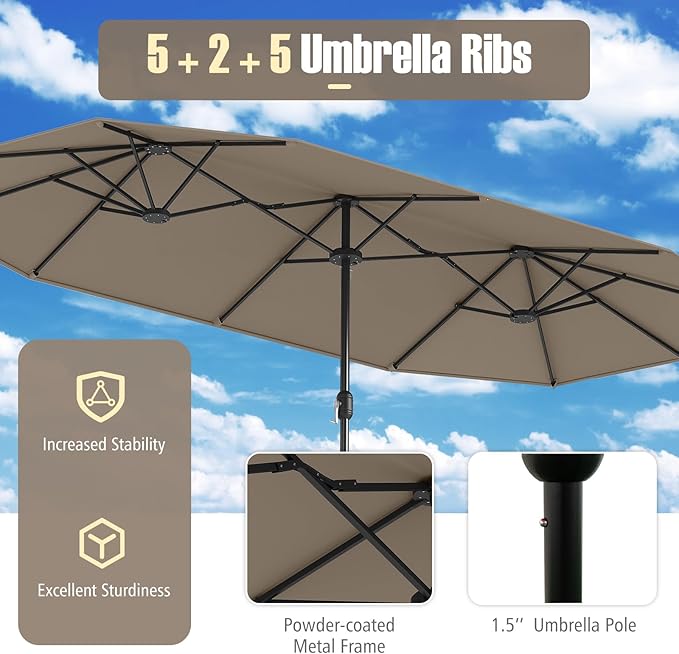 Tangkula 9 Piece Rattan Outdoor Dining Set - Image 8