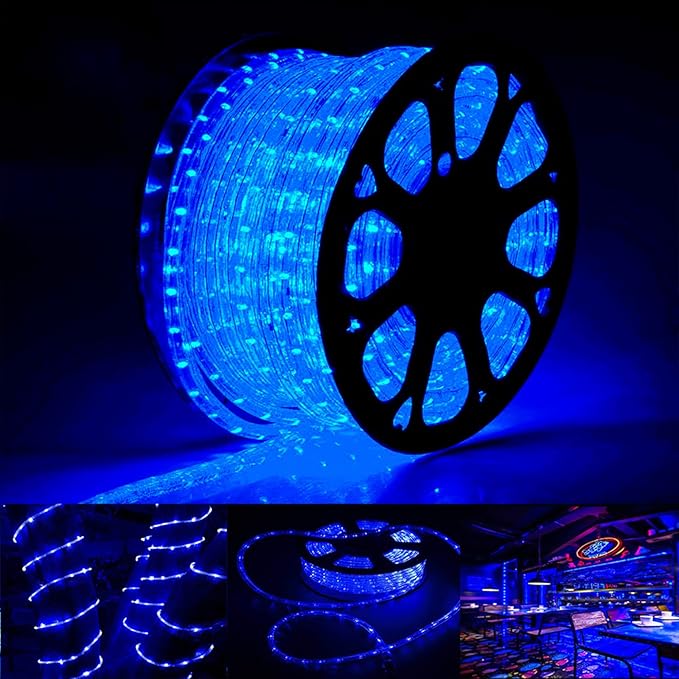 50ft 360 LED Rope Lights Outdoor, Connectable and Flexible Tube Lights by Jnaurb