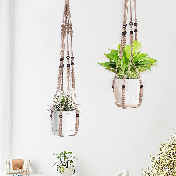 Macrame Plant Hanger Indoor Hanging - Image 2